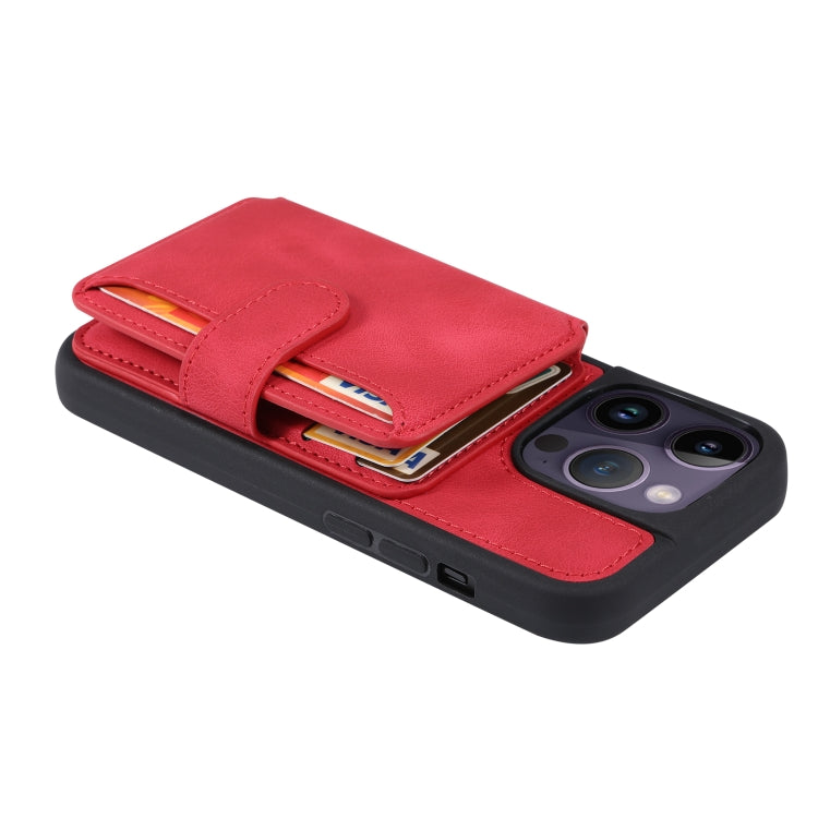 For iPhone 13 Pro Skin Feel Dream Anti-theft Brush Shockproof Portable Skin Card Bag Phone Case