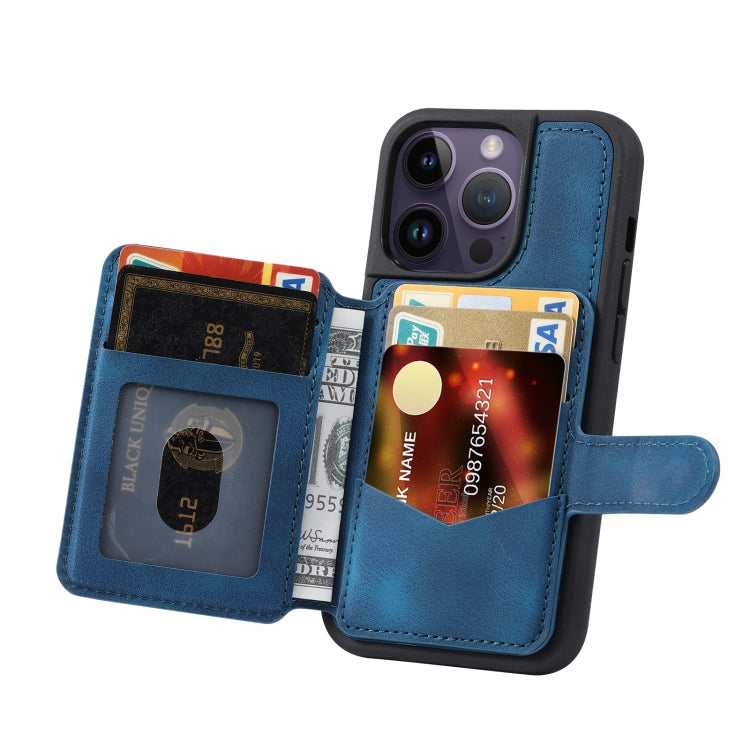 For iPhone 13 Pro Skin Feel Dream Anti-theft Brush Shockproof Portable Skin Card Bag Phone Case