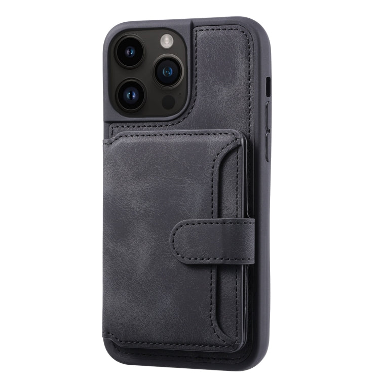 For iPhone 13 Pro Max Skin Feel Dream Anti-theft Brush Shockproof Portable Skin Card Bag Phone Case