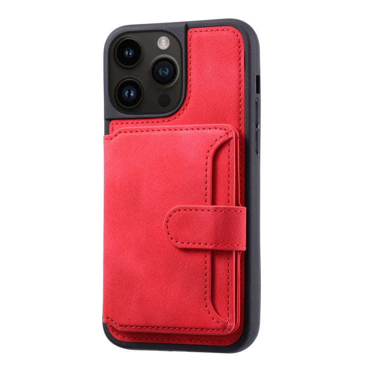 For iPhone 13 Pro Max Skin Feel Dream Anti-theft Brush Shockproof Portable Skin Card Bag Phone Case