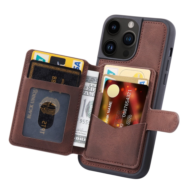 For iPhone 13 Pro Max Skin Feel Dream Anti-theft Brush Shockproof Portable Skin Card Bag Phone Case