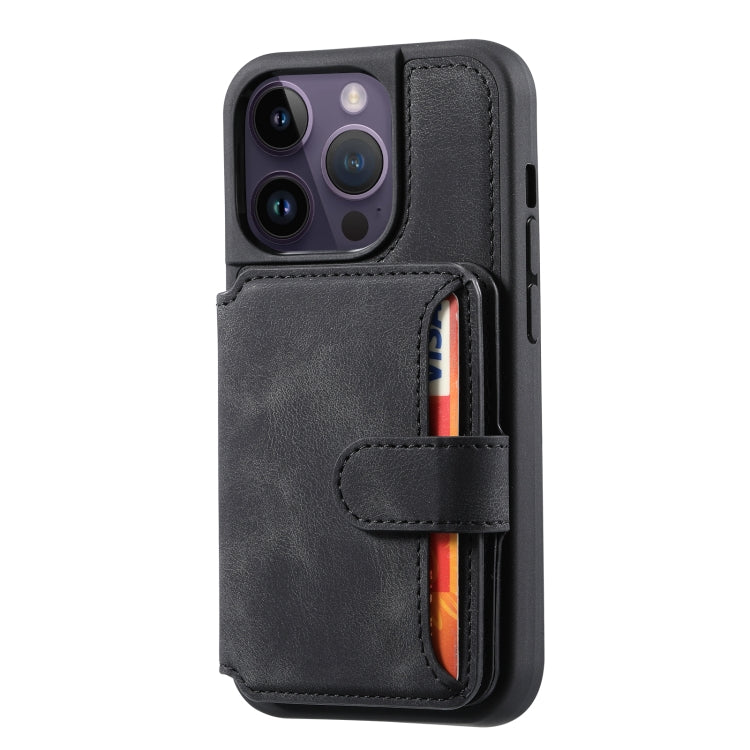 For iPhone 12/12 Pro Skin Feel Dream Anti-theft Brush Shockproof Portable Skin Card Bag Phone Case