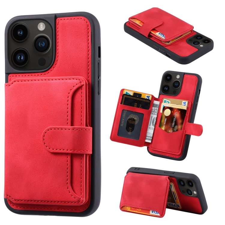 For iPhone 11 Pro Max Skin Feel Dream Anti-theft Brush Shockproof Portable Skin Card Bag Phone Case