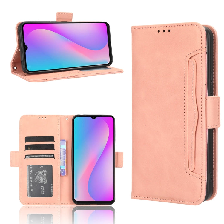 For Itel A60 Skin Feel Calf Texture Card Slots Leather Phone Case