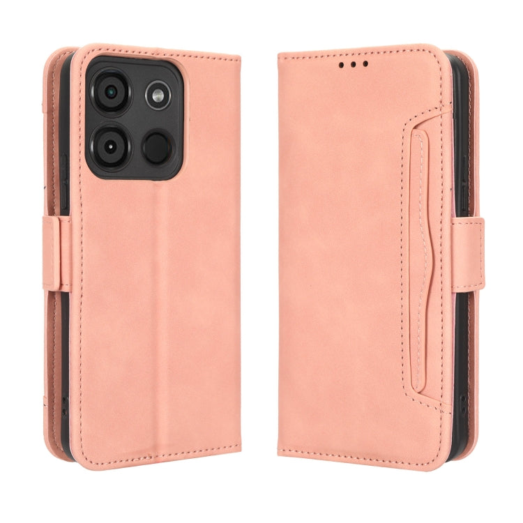 For Itel A60 Skin Feel Calf Texture Card Slots Leather Phone Case
