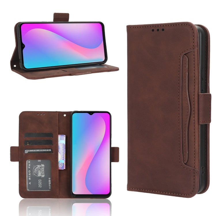 For Itel A60 Skin Feel Calf Texture Card Slots Leather Phone Case