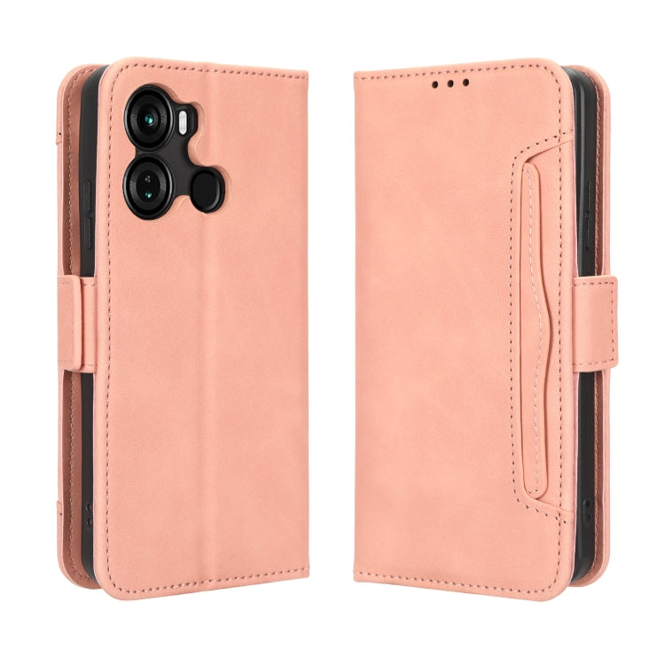 For Itel P40 Skin Feel Calf Texture Card Slots Leather Phone Case