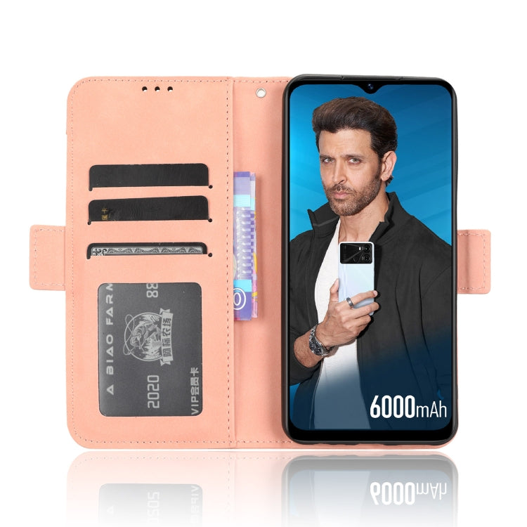 For Itel P40 Skin Feel Calf Texture Card Slots Leather Phone Case