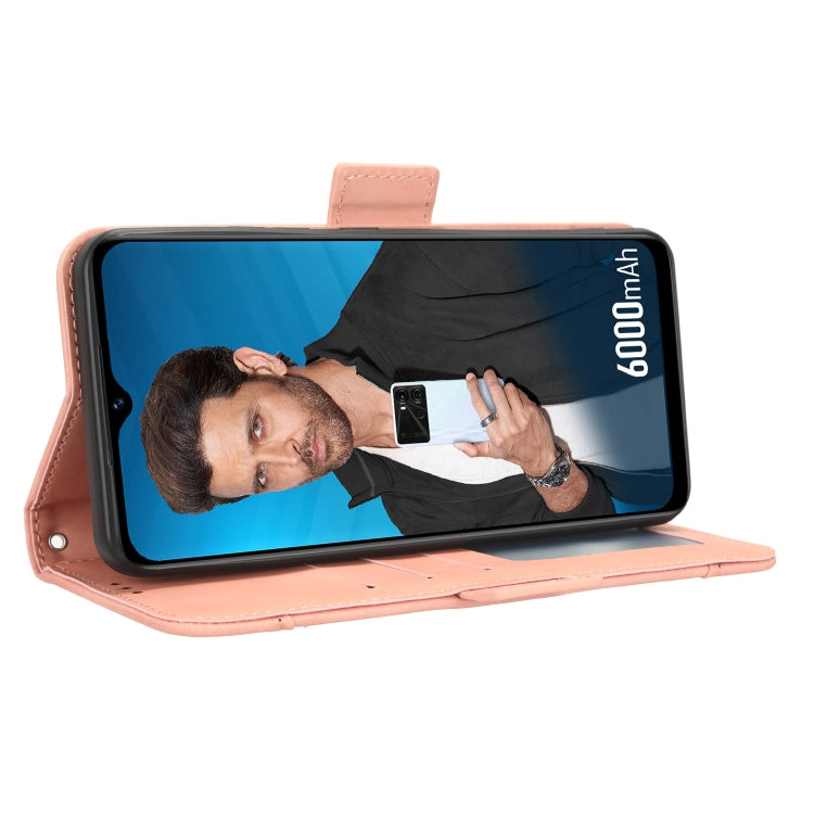 For Itel P40 Skin Feel Calf Texture Card Slots Leather Phone Case