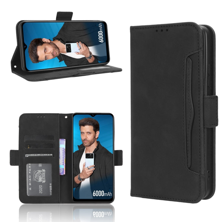 For Itel P40 Skin Feel Calf Texture Card Slots Leather Phone Case