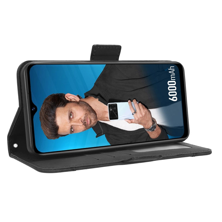 For Itel P40 Skin Feel Calf Texture Card Slots Leather Phone Case