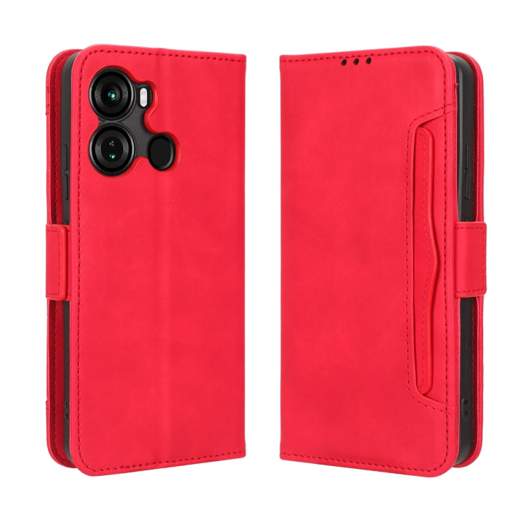 For Itel P40 Skin Feel Calf Texture Card Slots Leather Phone Case