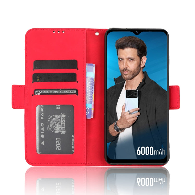 For Itel P40 Skin Feel Calf Texture Card Slots Leather Phone Case