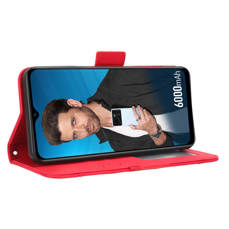 For Itel P40 Skin Feel Calf Texture Card Slots Leather Phone Case