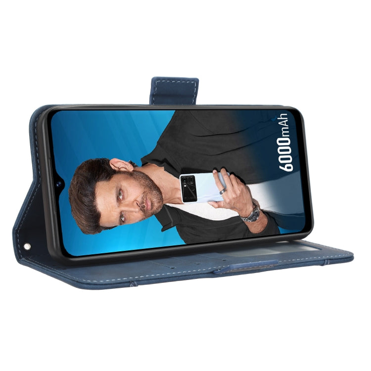 For Itel P40 Skin Feel Calf Texture Card Slots Leather Phone Case