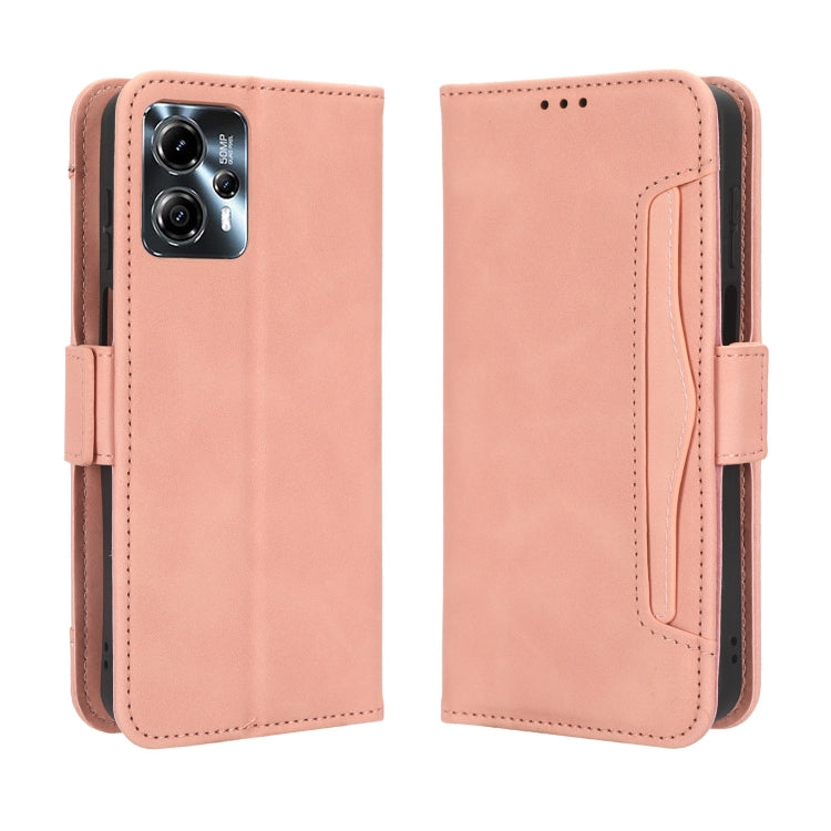 For Motorola Moto G13 / G23 4G Skin Feel Calf Texture Card Slots Leather Phone Case