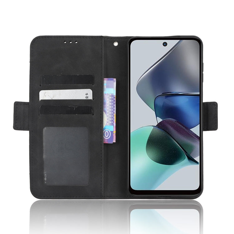 For Motorola Moto G13 / G23 4G Skin Feel Calf Texture Card Slots Leather Phone Case