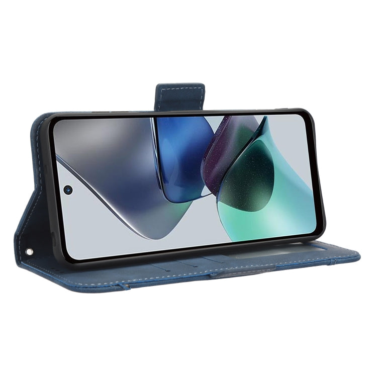 For Motorola Moto G13 / G23 4G Skin Feel Calf Texture Card Slots Leather Phone Case