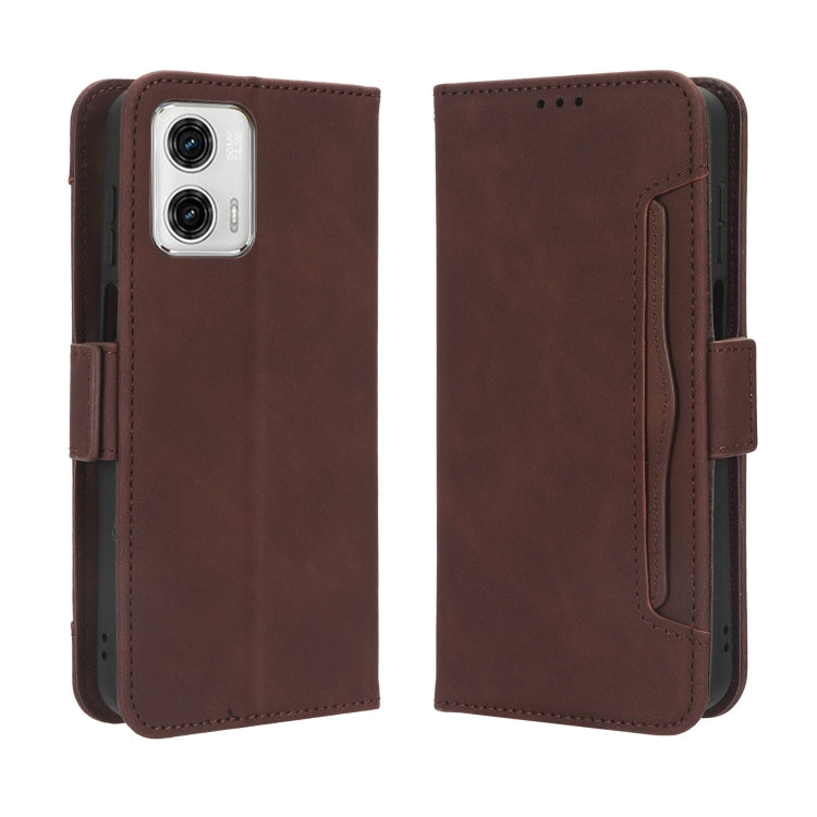 For Motorola Moto G53 5G Skin Feel Calf Texture Card Slots Leather Phone Case