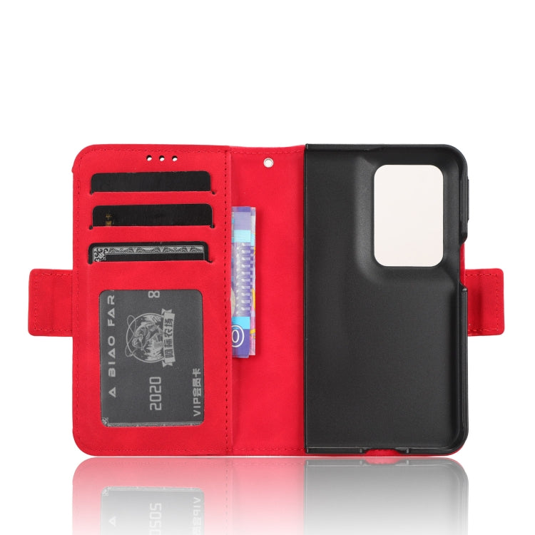 For OPPO Find N2 Skin Feel Calf Texture Card Slots Leather Phone Case