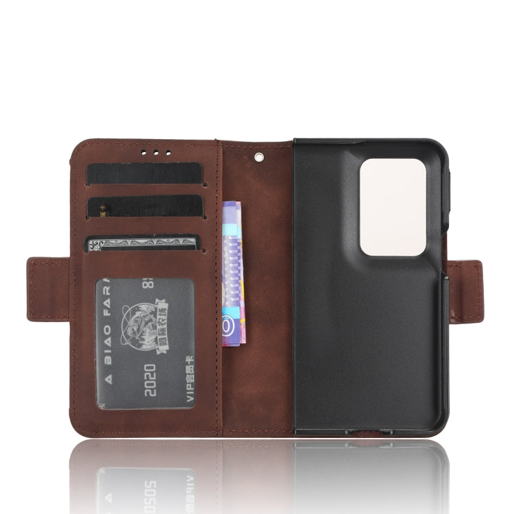 For OPPO Find N2 Skin Feel Calf Texture Card Slots Leather Phone Case