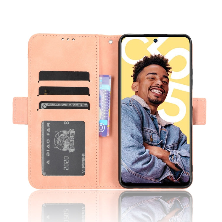 For Realme C55 4G Skin Feel Calf Texture Card Slots Leather Phone Case