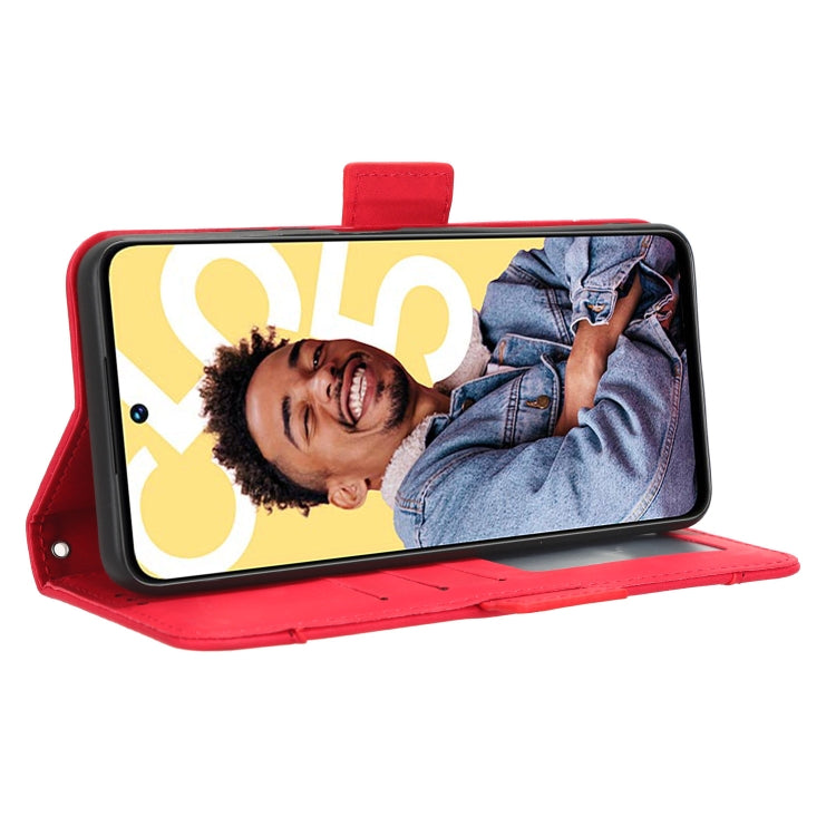 For Realme C55 4G Skin Feel Calf Texture Card Slots Leather Phone Case