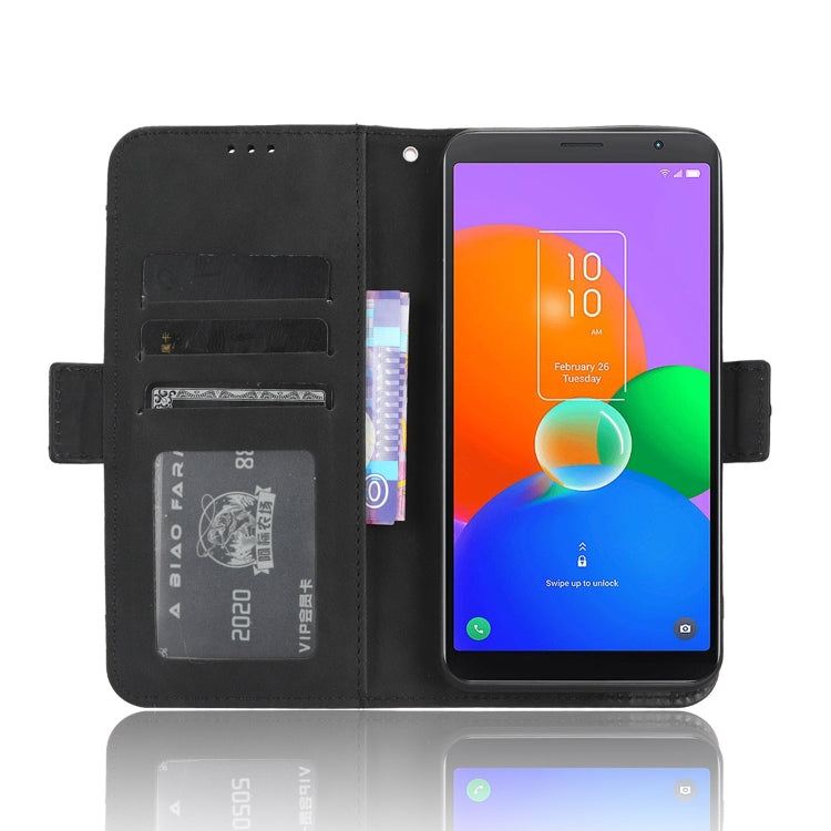 For TCL 403 Skin Feel Calf Texture Card Slots Leather Phone Case