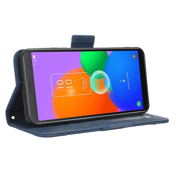 For TCL 403 Skin Feel Calf Texture Card Slots Leather Phone Case