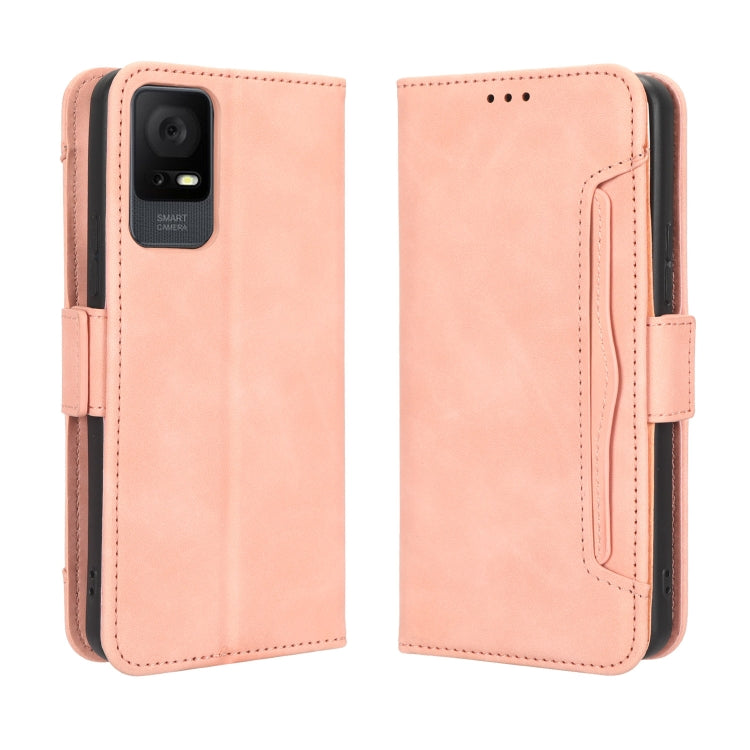 For TCL 408 Skin Feel Calf Texture Card Slots Leather Phone Case