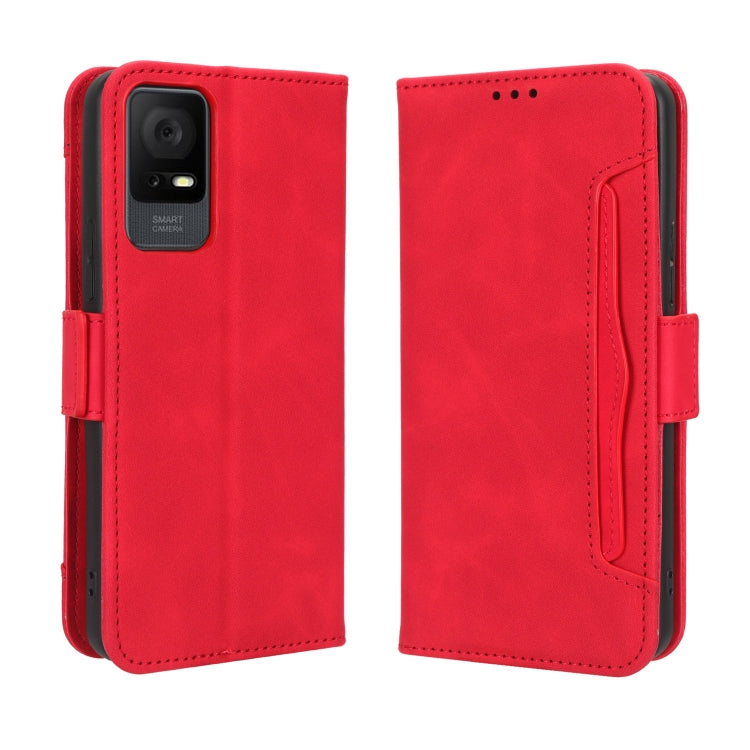 For TCL 408 Skin Feel Calf Texture Card Slots Leather Phone Case