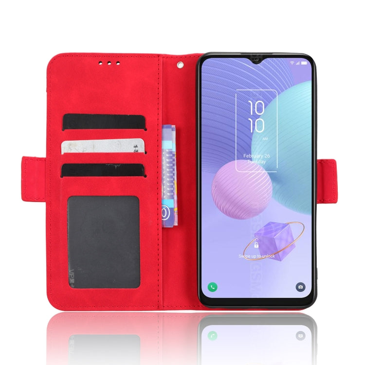 For TCL 408 Skin Feel Calf Texture Card Slots Leather Phone Case