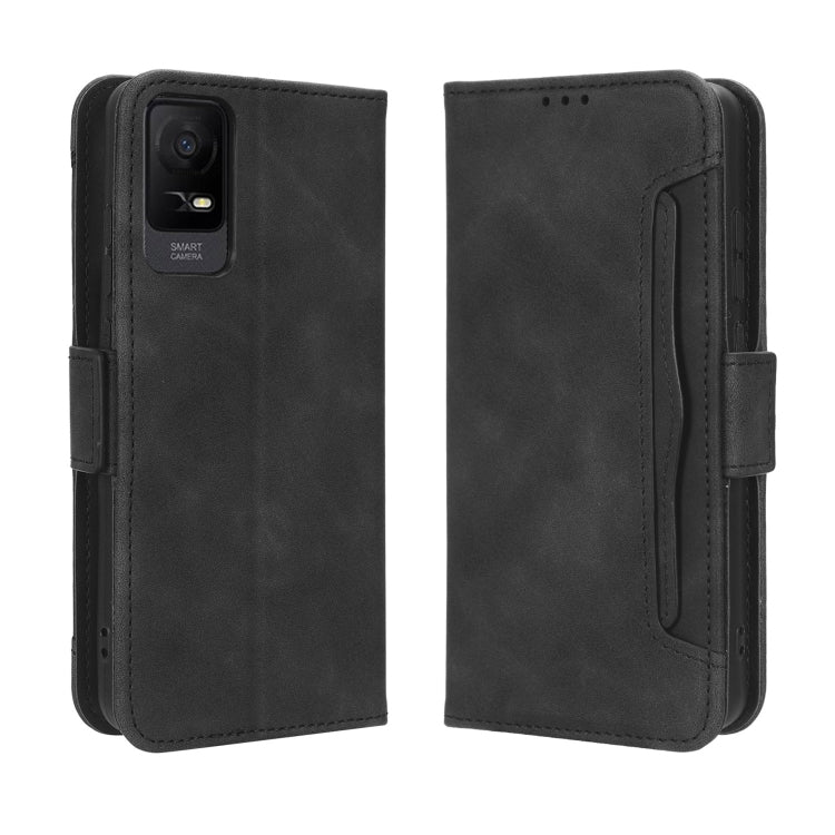 For TCL Ion X Skin Feel Calf Texture Card Slots Leather Phone Case