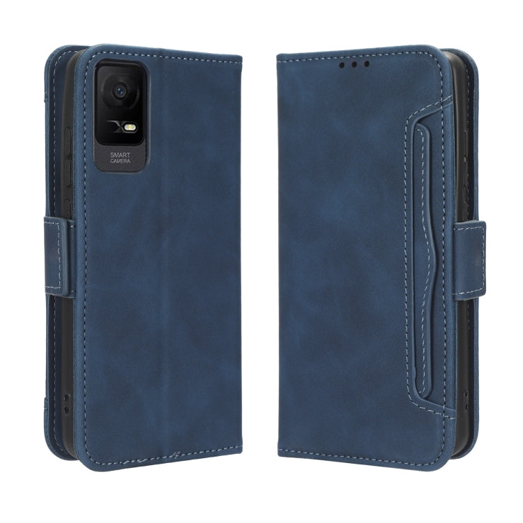 For TCL Ion X Skin Feel Calf Texture Card Slots Leather Phone Case
