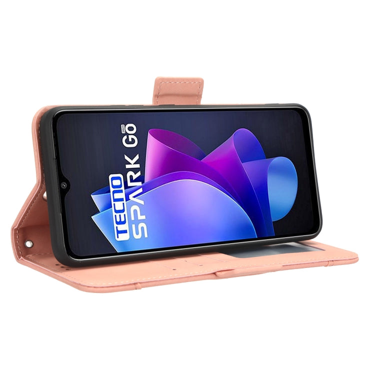 For Tecno Spark Go 2023 Skin Feel Calf Texture Card Slots Leather Phone Case