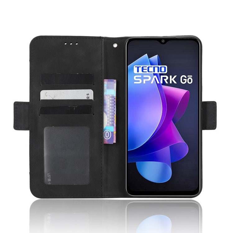 For Tecno Spark Go 2023 Skin Feel Calf Texture Card Slots Leather Phone Case