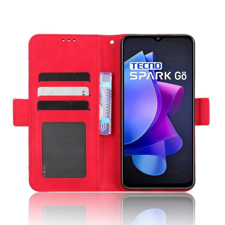 For Tecno Spark Go 2023 Skin Feel Calf Texture Card Slots Leather Phone Case