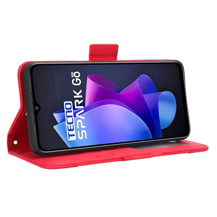 For Tecno Spark Go 2023 Skin Feel Calf Texture Card Slots Leather Phone Case