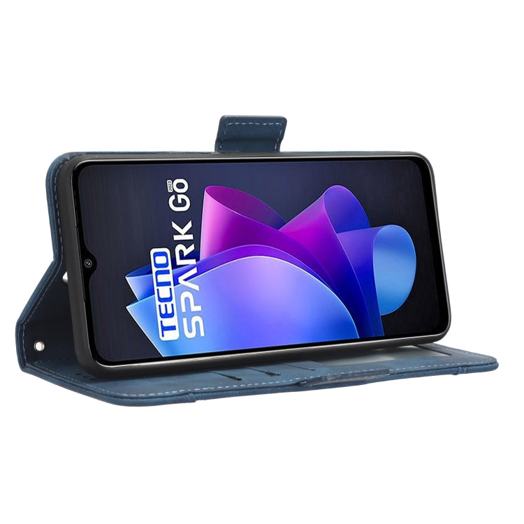 For Tecno Spark Go 2023 Skin Feel Calf Texture Card Slots Leather Phone Case