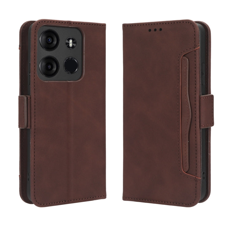 For Tecno Spark Go 2023 Skin Feel Calf Texture Card Slots Leather Phone Case