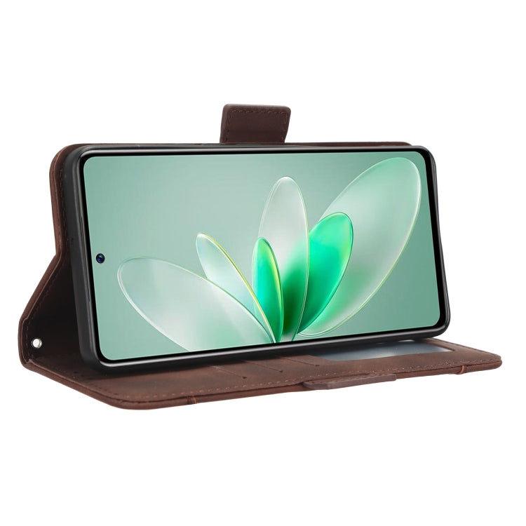 For vivo V27e / S16e Skin Feel Calf Texture Card Slots Leather Phone Case