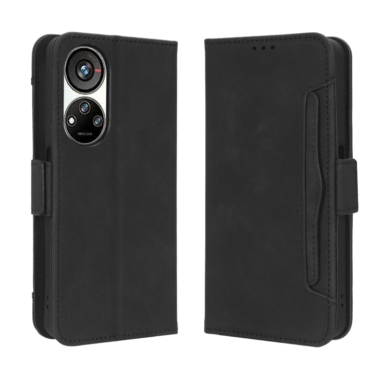 For ZTE Blade V40s Skin Feel Calf Texture Card Slots Leather Phone Case