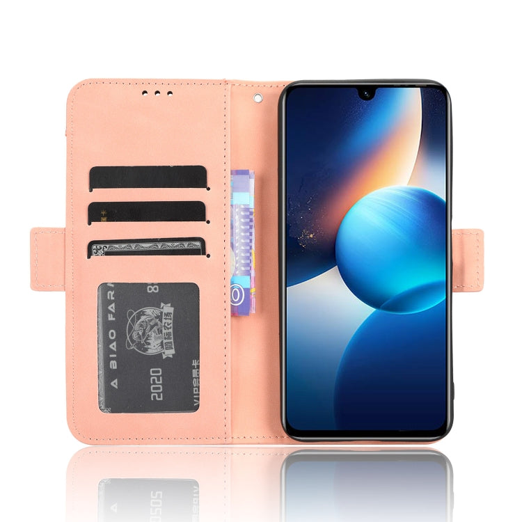 For Infinix Zero 20 X6821 Skin Feel Calf Texture Card Slots Leather Phone Case