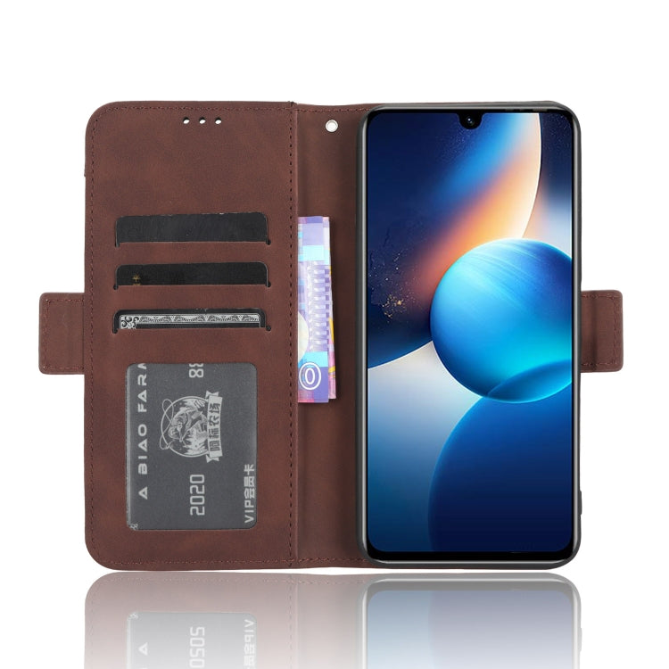 For Infinix Zero 20 X6821 Skin Feel Calf Texture Card Slots Leather Phone Case