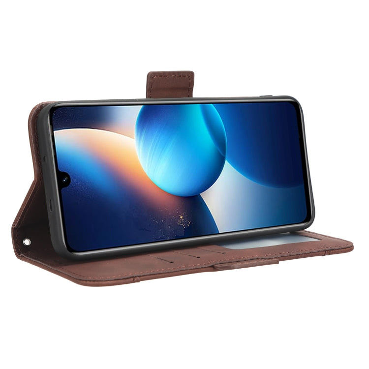 For Infinix Zero 20 X6821 Skin Feel Calf Texture Card Slots Leather Phone Case