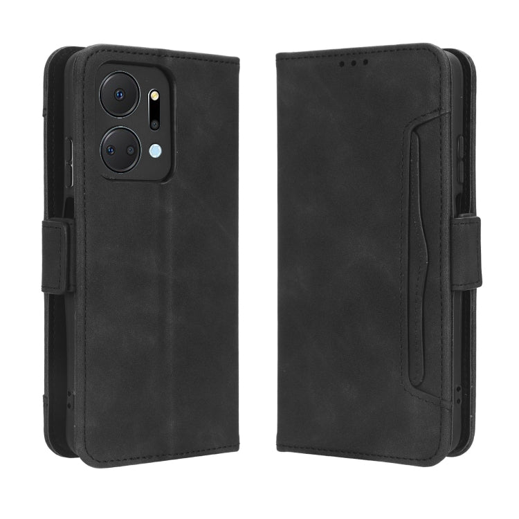 For Honor X7a Skin Feel Calf Texture Card Slots Leather Phone Case