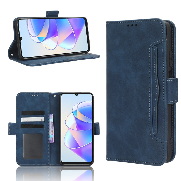 For Honor X7a Skin Feel Calf Texture Card Slots Leather Phone Case