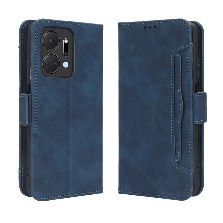 For Honor X7a Skin Feel Calf Texture Card Slots Leather Phone Case