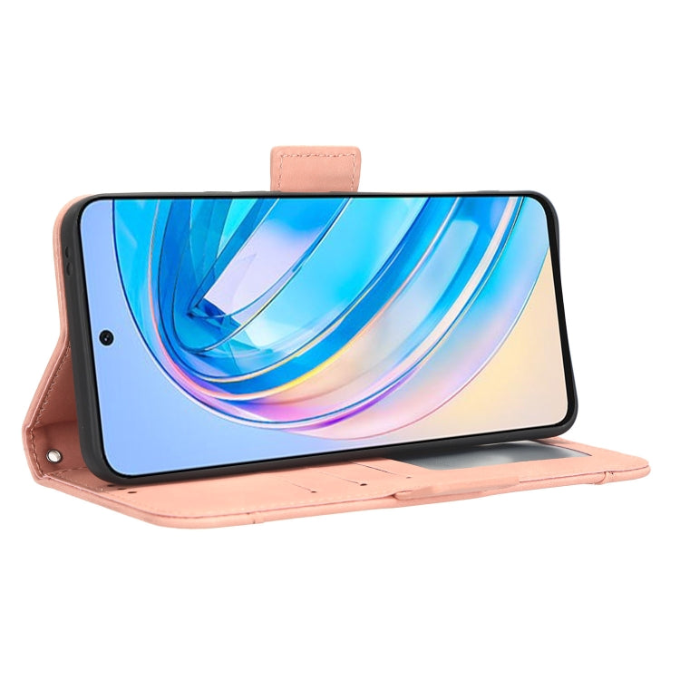 For Honor X8a Skin Feel Calf Texture Card Slots Leather Phone Case