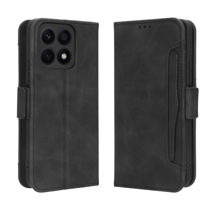 For Honor X8a Skin Feel Calf Texture Card Slots Leather Phone Case